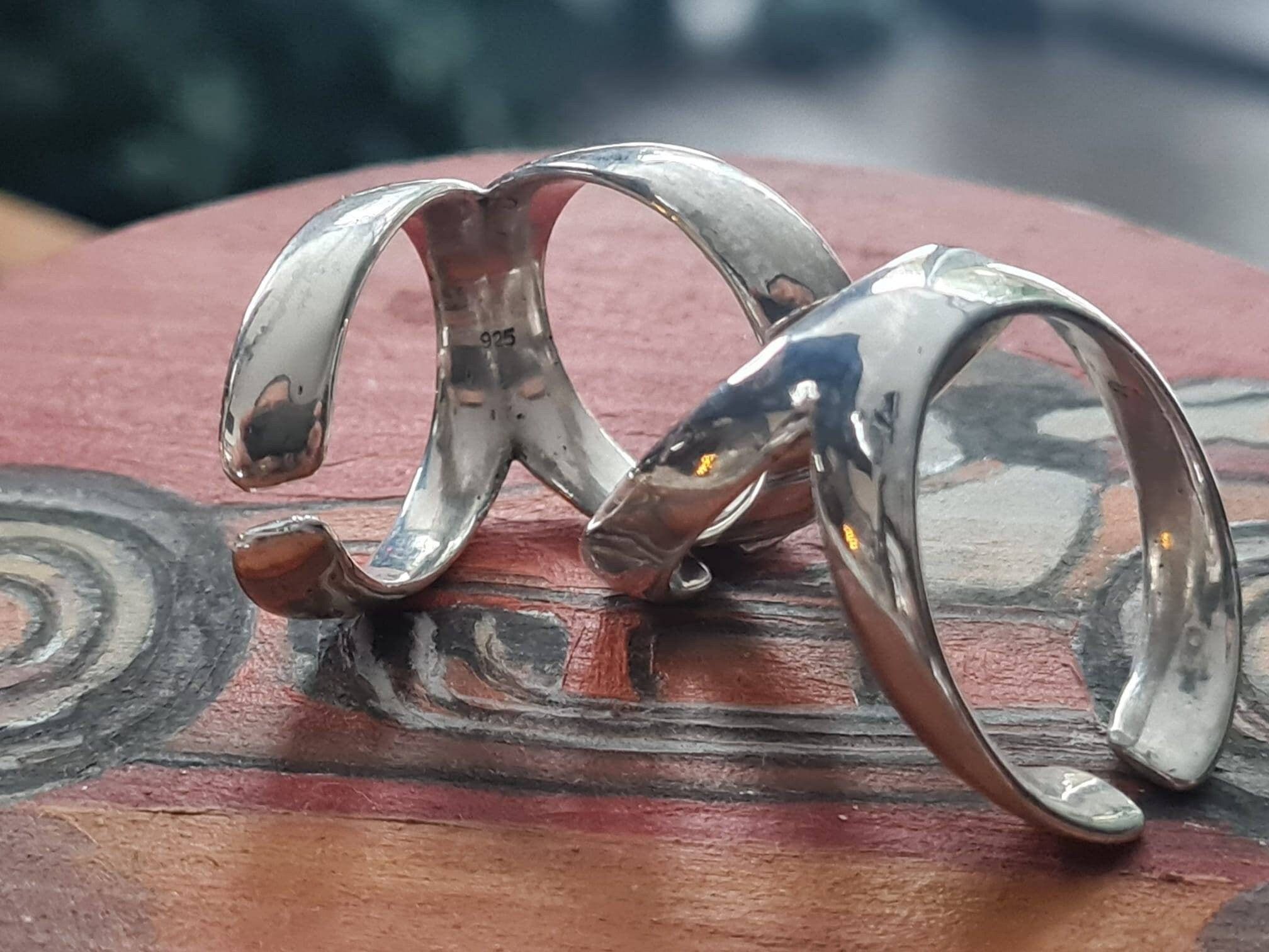 Arthritis finger splint  adjustable sterling  silver 925 or bronze one piece