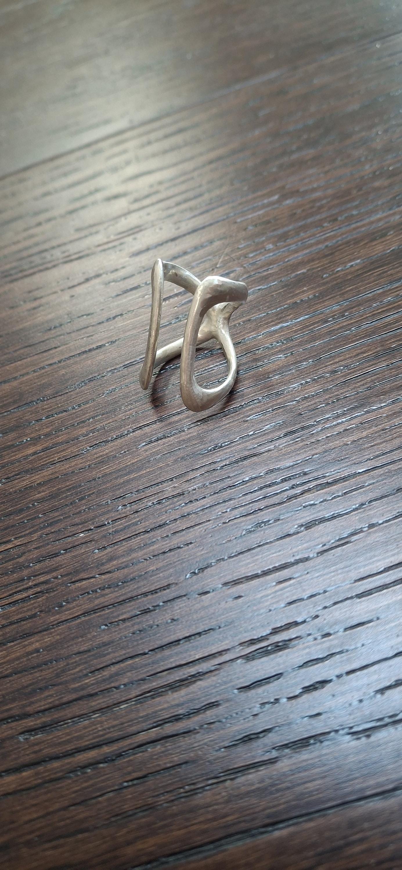 Arthritis toe splint EDS adjustable, sterling silver 925 or solid bronze, toe ring