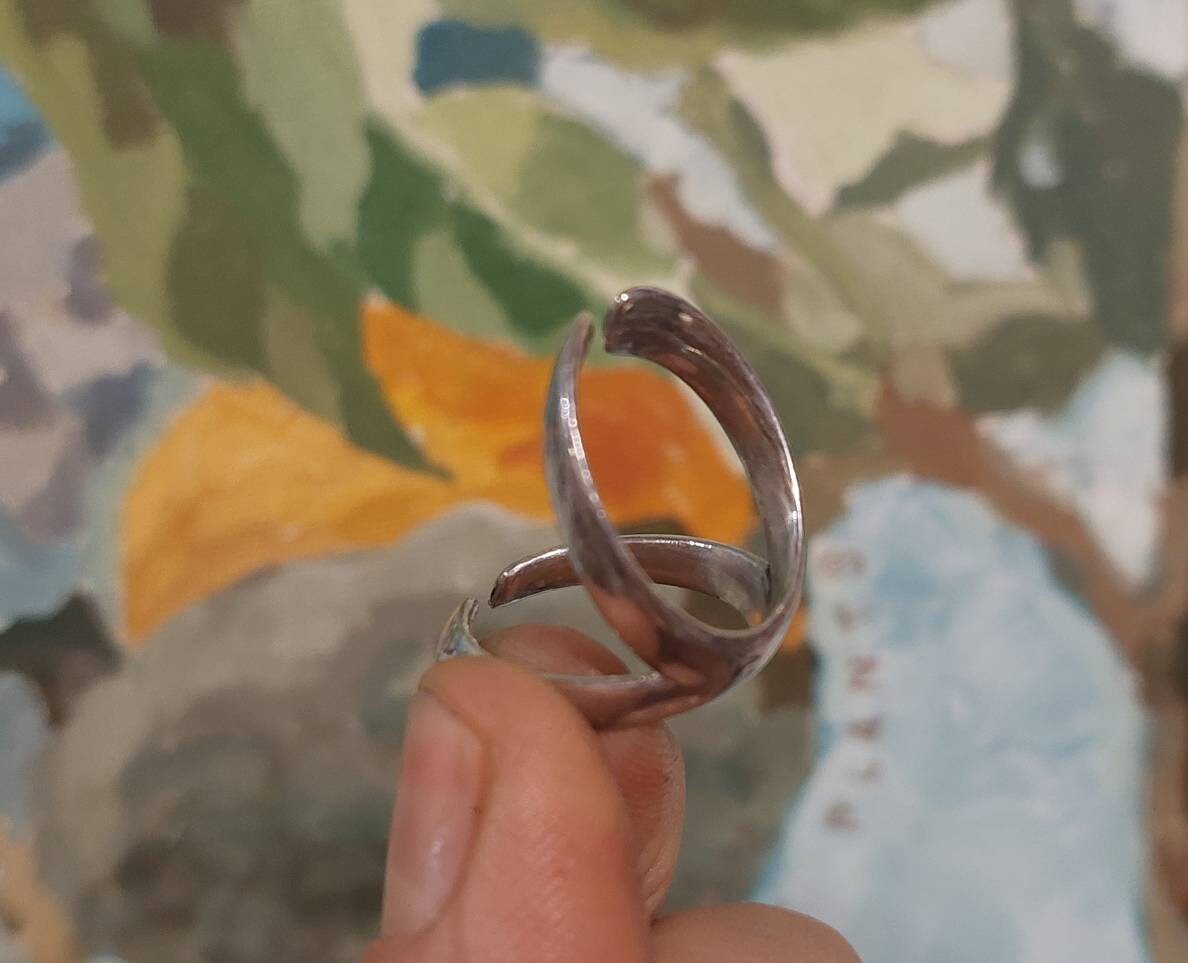 Arthritis finger splint  adjustable sterling  silver 925 or bronze one piece