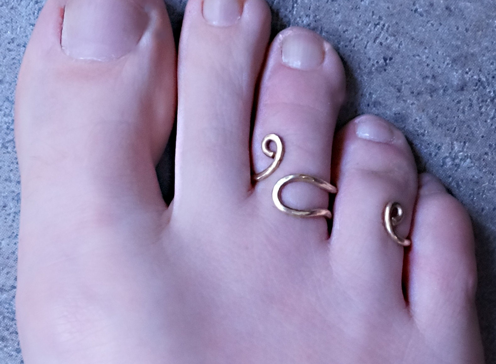 Arthritis toe splint EDS two rings splint adjustable copper