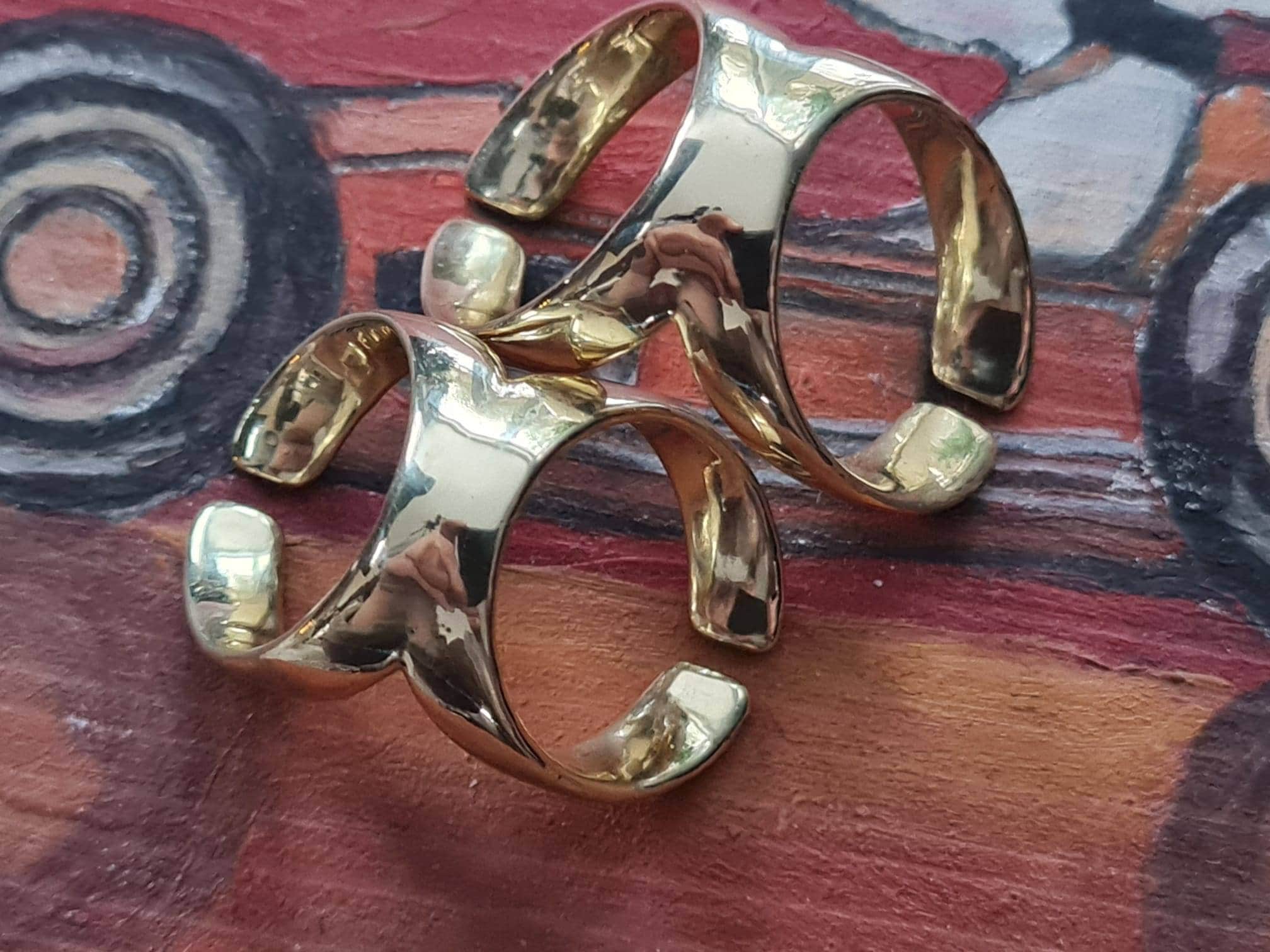 Arthritis finger splint  adjustable sterling  silver 925 or bronze one piece