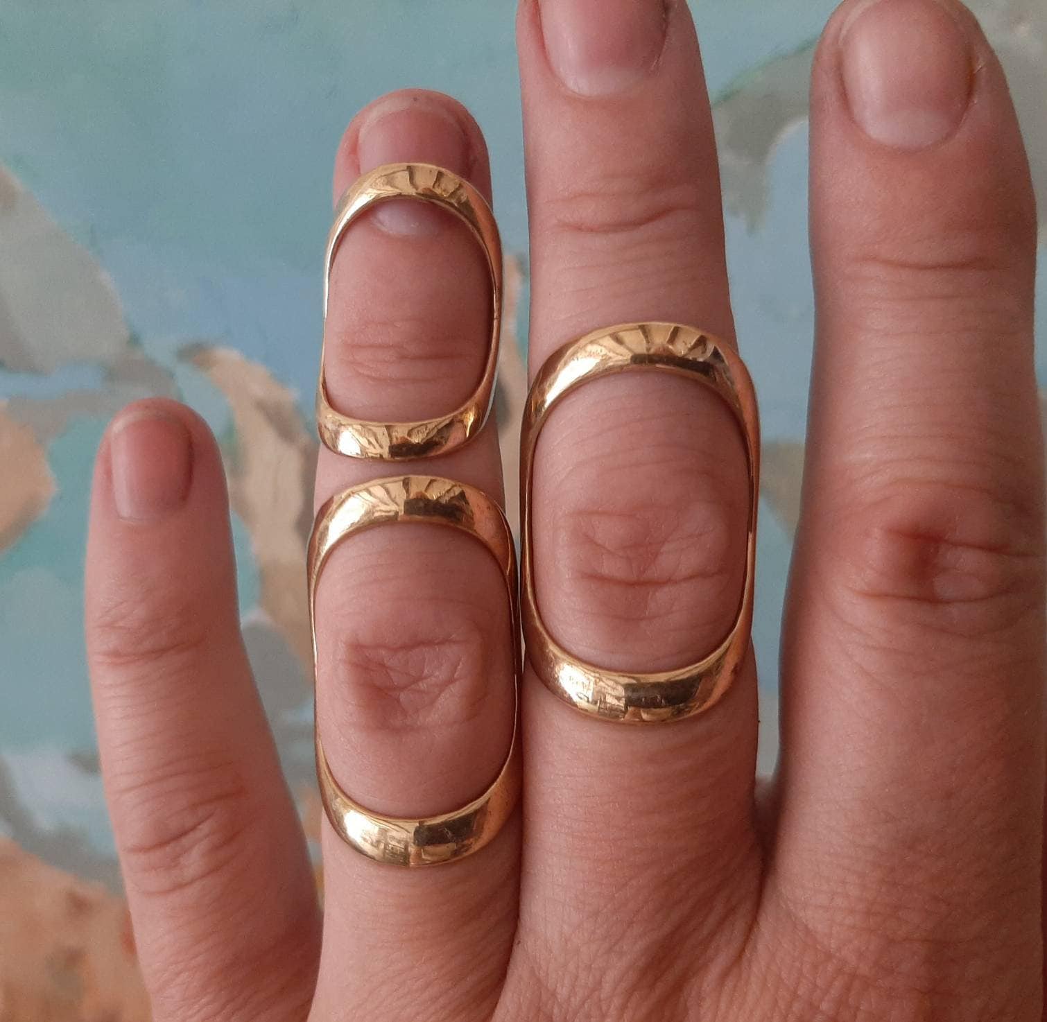 Arthritis finger splint  for lateral deviation adjustable sterling  silver 925 or  bronze, for EDS