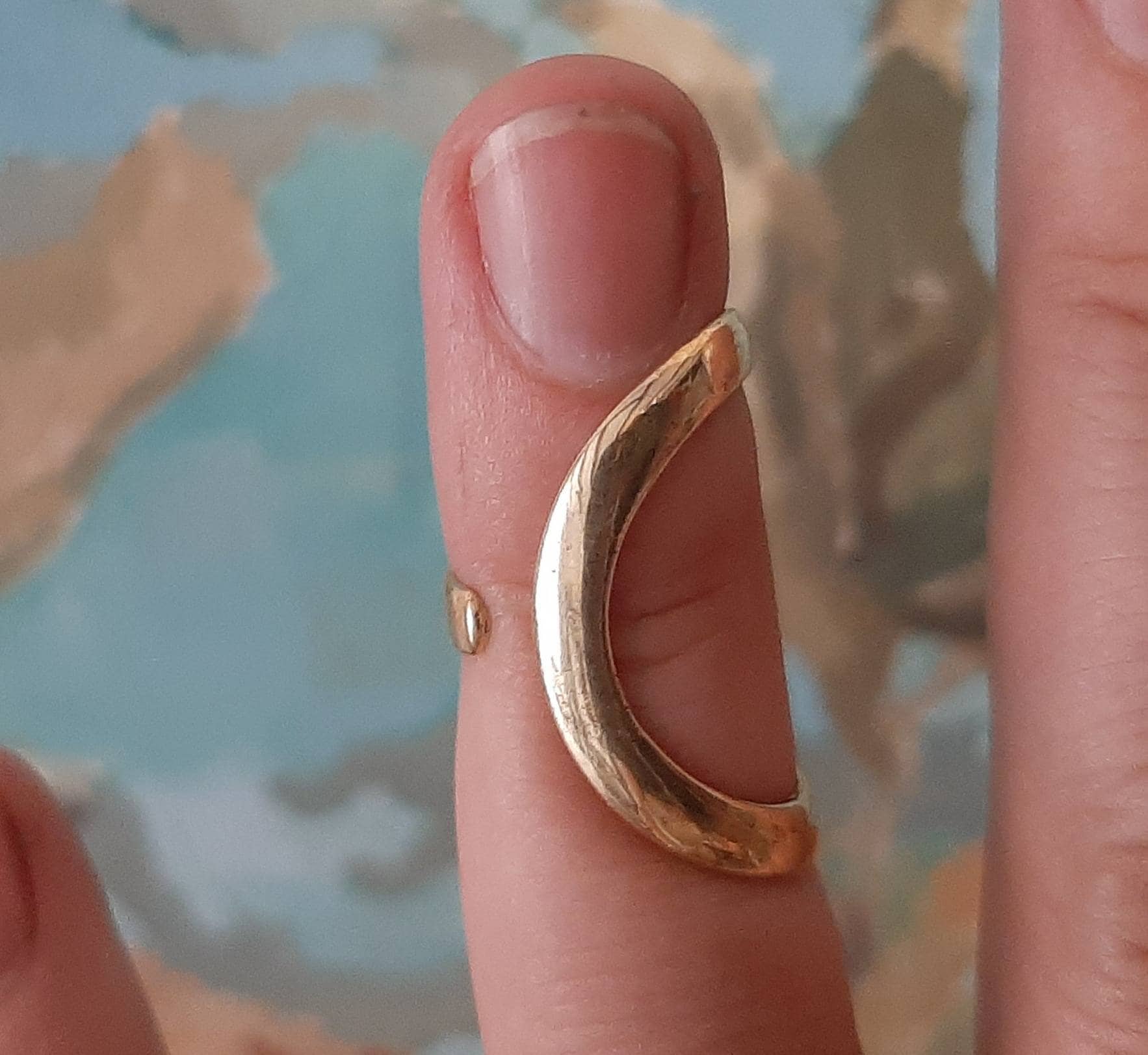 Arthritis finger splint  adjustable sterling  silver 925 or  bronze one piece