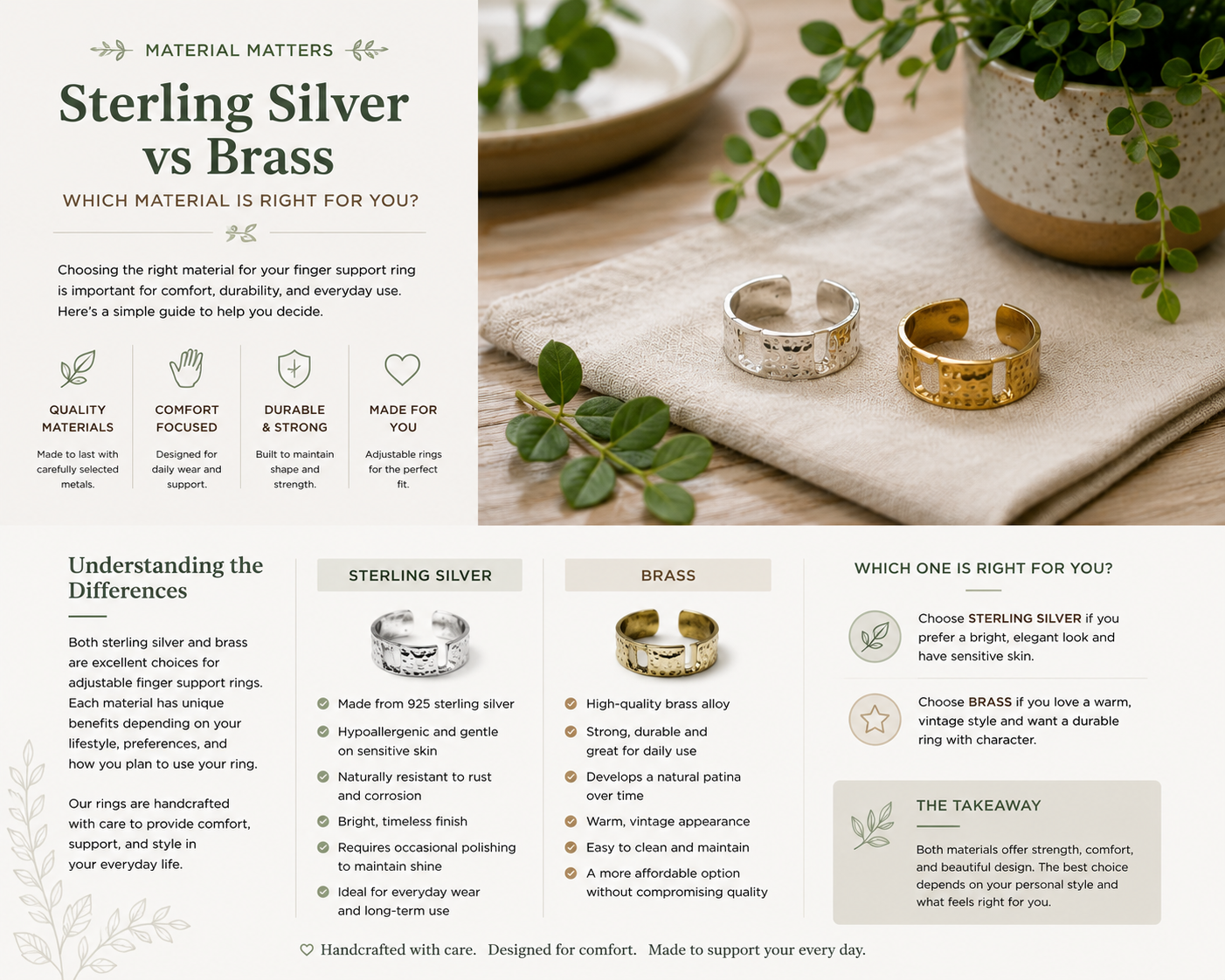 Sterling Silver vs Brass: Which Material Is Right for You?