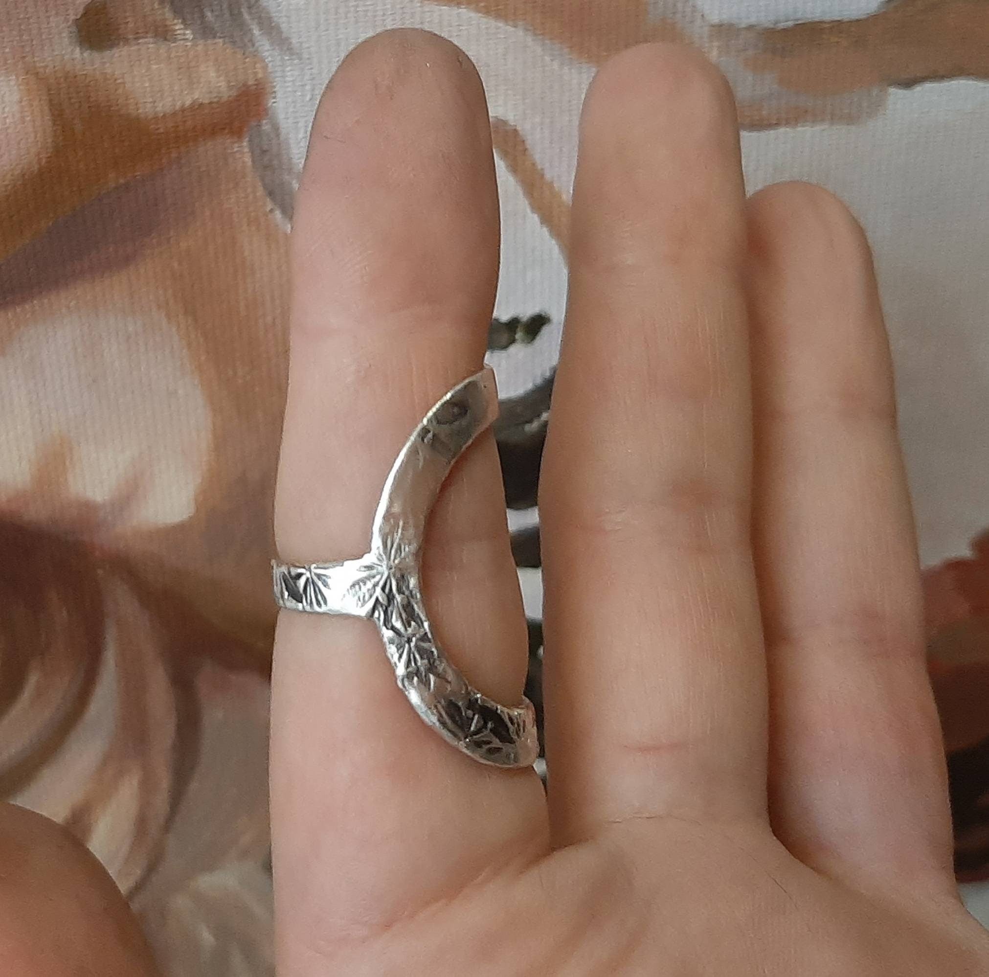 Arthritis finger splint  for all types of  deviation adjustable sold sterling  silver 925 or bronze