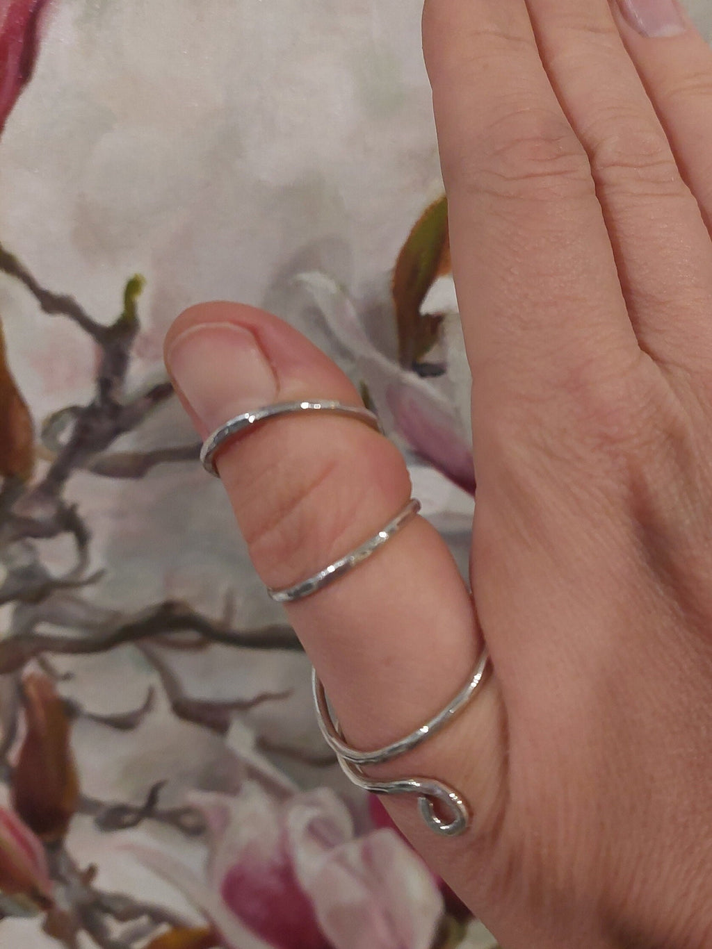 Arthritis thumb MCP splint solid sterling silver 925, EDS splint ring